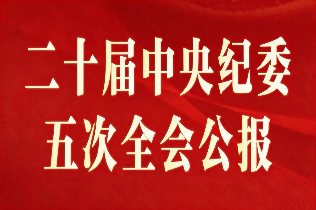 中国共产党第二十届中央纪律检查委员会第五次全体会议公报